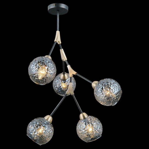 Люстра на штанге ILLUMICO IL0263-5PSQ-79 BK AB