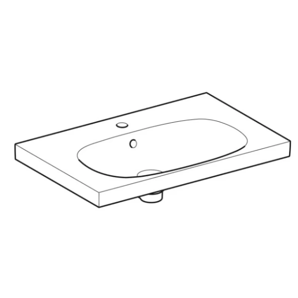 Раковина 75x48,2 см Geberit Acanto 500.622.01.2
