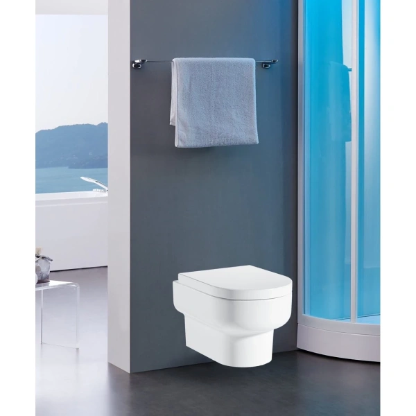 Унитаз подвесной Grossman Elegance GR-P3015 безободковый, с сиденьем микролифт, белый