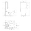 Унитаз-компакт безободковый BelBagno AMANDA BB051CPR с сиденьем BB076SC
