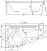 Акриловая ванна Aquatek Медея 170x95 см MED180-0000012, белый