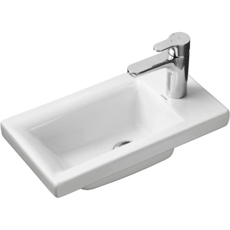 Раковина Акватон Миранда 1WH302500 40,5x22 см, накладная, белый