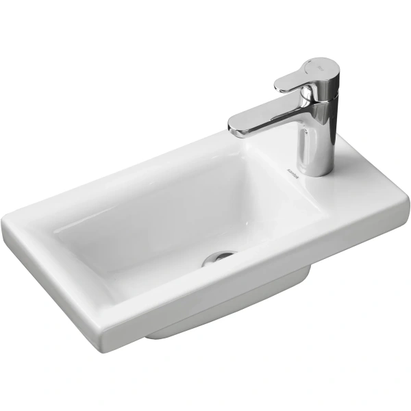 Раковина Акватон Миранда 1WH302500 40,5x22 см, накладная, белый