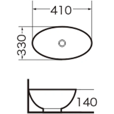 Раковина-чаша 41x33 см Grossman GR-3018