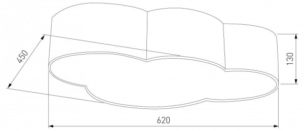 Накладной светильник TK Lighting Cloud 6072 Cloud