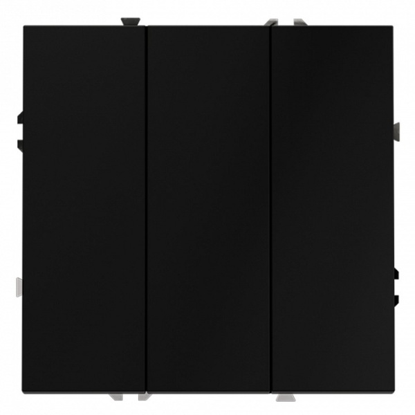 Выключатель трехклавишный без рамки Voltum S70 VLS030108