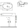 Раковина Azzurra Elegance Circle 60 ELLA060420CMBI/(ECI60M bi)*1