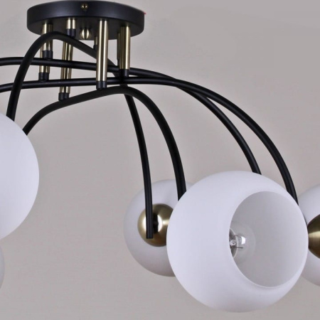Потолочная люстра ILLUMICO  IL0250-8CSQ-79 BK AB