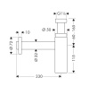 Сифон для раковины hansgrohe Flowstar S 52105700 матовый белый