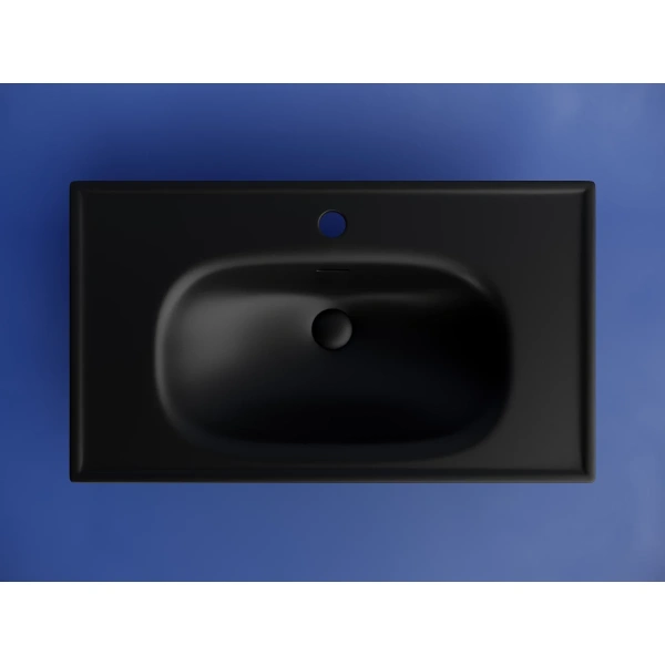 Раковина Ceramica Nova Sabo CN13002MB 80x46 см, накладная, черный матовый