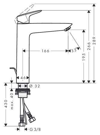 Смеситель для раковины hansgrohe Logis 71090000