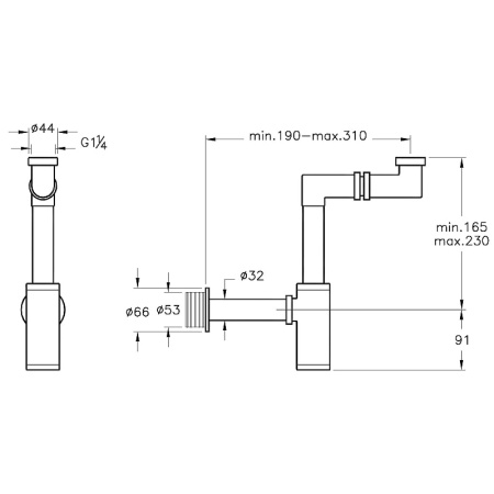 Сифон для раковины Vitra Syphon A45133