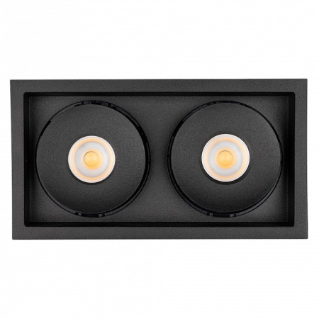 Встраиваемый светильник Arlight CL-SIMPLE-S148x80-2x9W Day4000 (BK 45 deg) 026877
