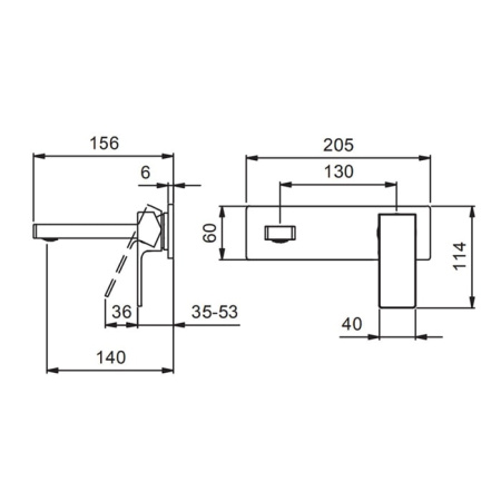 Смеситель для раковины Fantini Mint 34 02 F810B