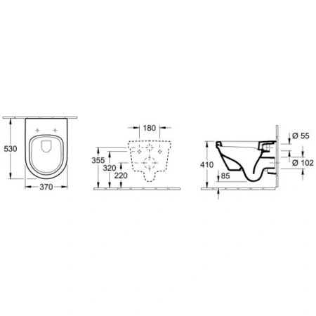 Унитаз подвесной Villeroy & Boch Omnia Architectura 56841001 альпийский белый