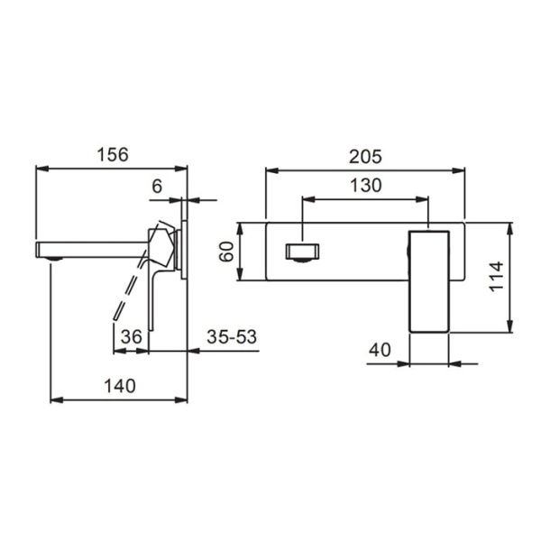 Смеситель для раковины Fantini Mint 34 02 F810B