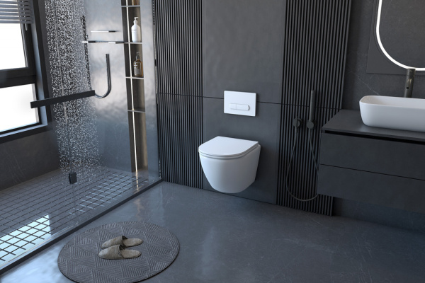 Комплект унитаз с инсталляцией Abber Bequem AC1100-AC0105-AC0121