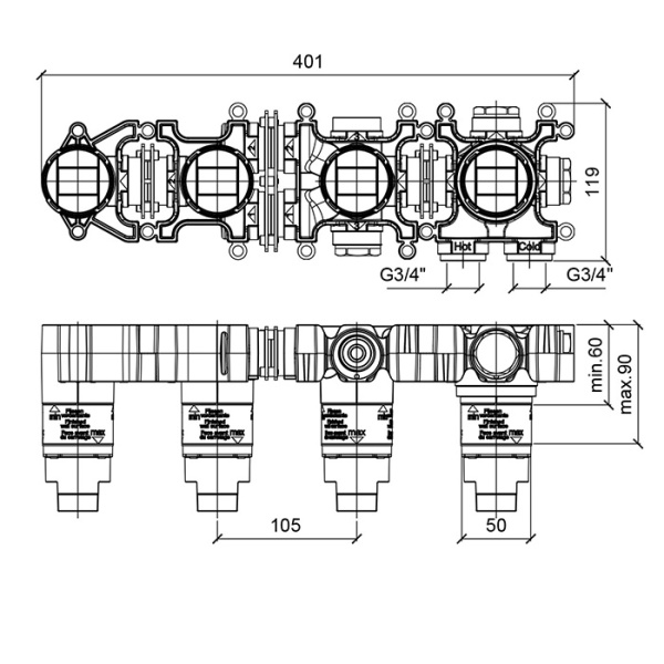 Смеситель Almar Modular E169005 черный