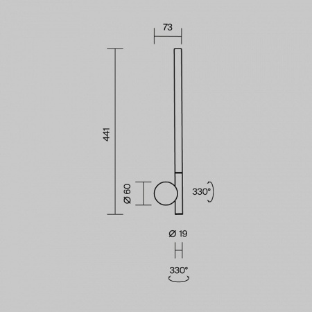 Бра Maytoni Rotera MOD432WL-L6B3K
