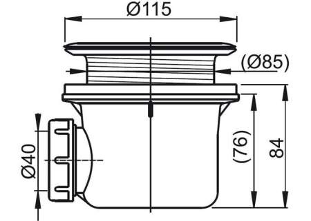 Сифон для поддона Ravak Basic X01308