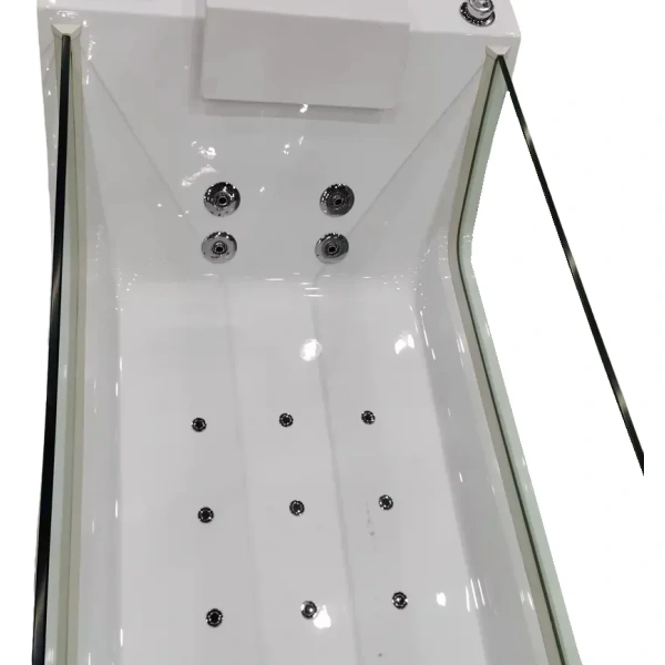 Акриловая ванна Ceruttispa C-453A 180x80 см, с гидромассажем, белый