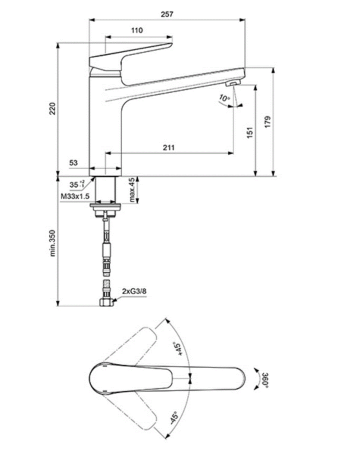 Смеситель для кухни Ideal Standard Ceraplan III B0952AA