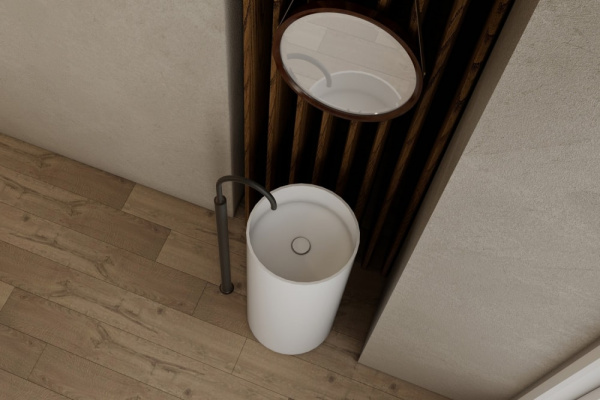 Раковина Abber Stein AS2516 белая матовая