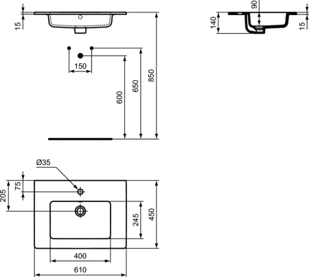 Раковина Ideal Standard Tempo E066801