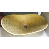 Раковина-чаша CeramaLux 7811АSJ 61,5x36 см, накладная, золотой