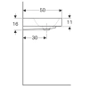 Раковина 60x50 см Geberit Citterio 500.544.01.1