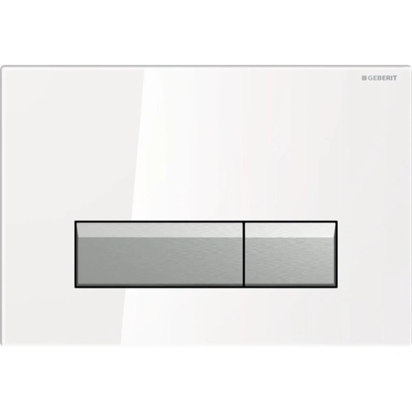 Инсталляция для унитаза Geberit Duofix Sigma 40 111.300.00.5 + 111.815.00.1 + 115.600.SI.1 с кнопкой смыва, белый/матовый алюминий