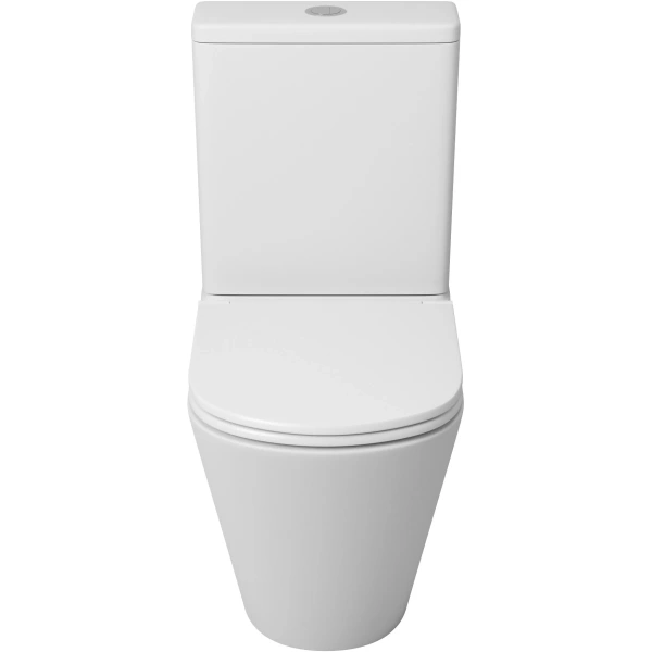 Унитаз-компакт Grossman GR-4449MSQ безободковый, торнадо, с сиденьем микролифт, белый матовый