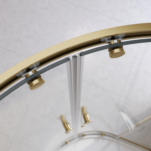 Душевой уголок Cezares Relax 304 90 RELAX-304-R-2-90-C-BORO золото