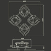 Потолочная люстра Ambrella Light FA FA8841