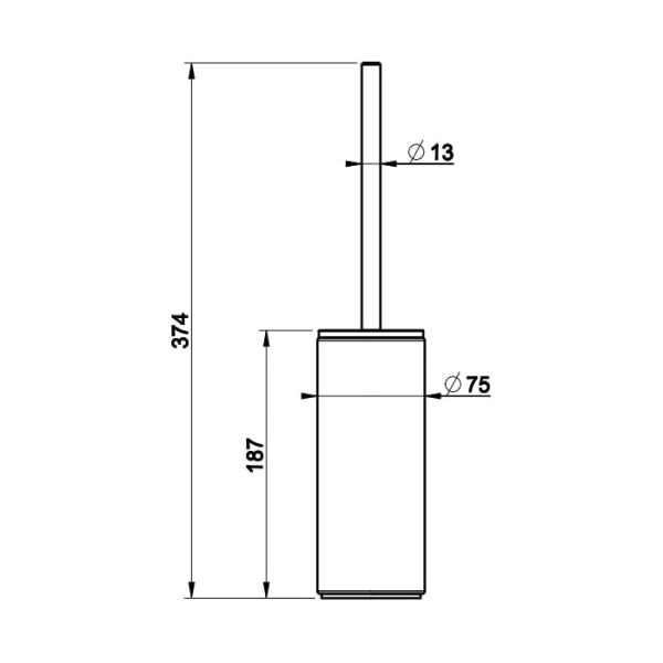 Туалетный ершик Gessi Tondo 63743#031