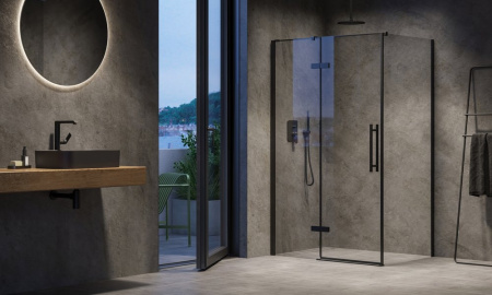 Душевая перегородка Ravak COPS 80 X9VV40300Z1 черная