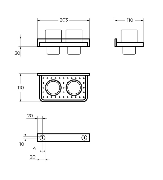 Стакан двойной Cezares Maxima CZR-F-8920A