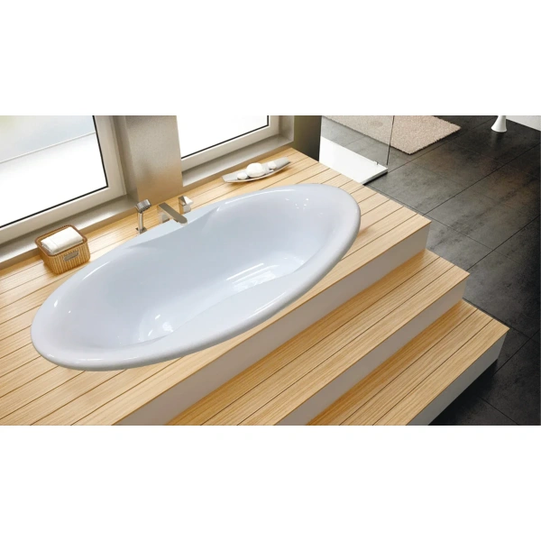 Акриловая ванна Eurolux Taho E4018090036 180,4x90,4 см, врезная, белый