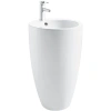 Раковина CeramaLux B133-1 37,5x36 см, напольная, белый