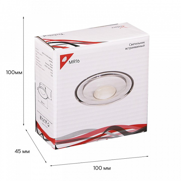 Встраиваемый светильник Reluce Technical 16090-9.0-001RLD MR16 CL
