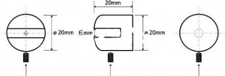 Держатель для полки Bemeta Omega 104502112-6mm