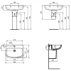 Раковина 65x46,5 см Ideal Standard Esedra T279701