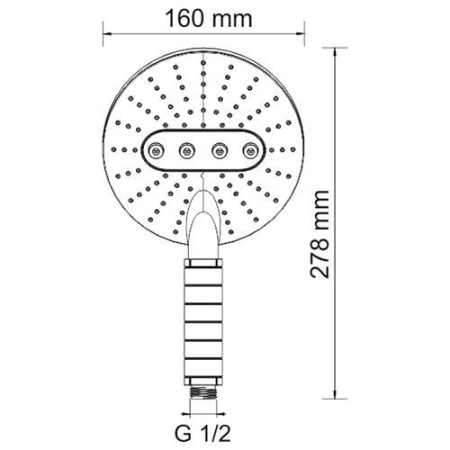 Лейка для душа WasserKRAFT A059