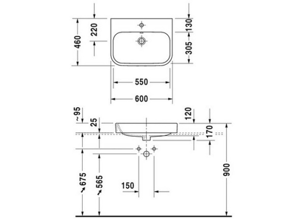 Раковина Duravit Happy D.2 2315600000