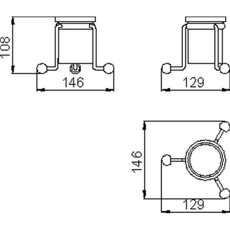 Стакан Huber Croisette 4026.01H.CR