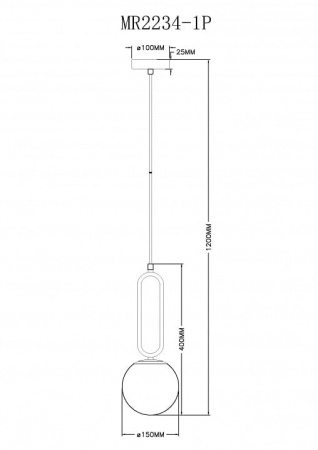 Подвесной светильник MyFar Pierre MR2234-1P