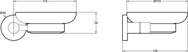 Мыльница Jacob Delafon EO E77827-CP