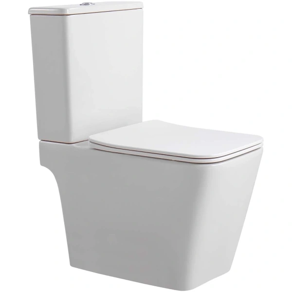 Унитаз-компакт Aquatek Либра AQ1263NT-00 безободковый, торнадо, с сиденьем микролифт, белый