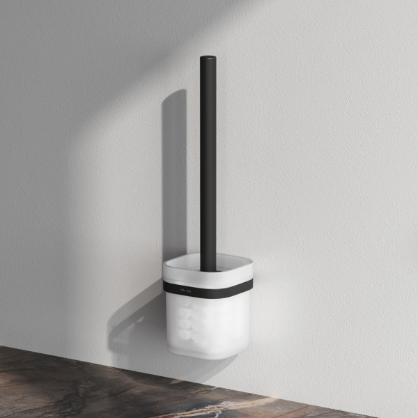 Стойка с туалетной щеткой AM.PM Func A8F33322 черная матовая