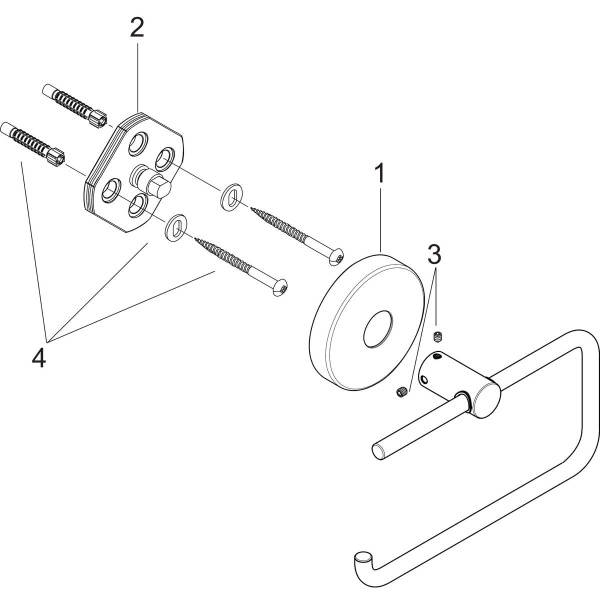 Держатель туалетной бумаги hansgrohe Logis 40526000